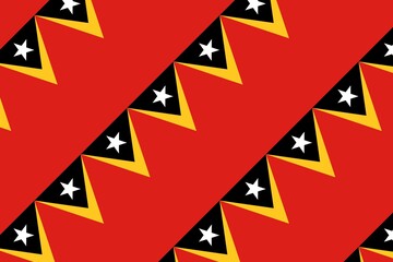 Simple geometric pattern in the colors of the national flag of East Timor