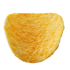 Junk food. Snacks. Potato chips, isolated on white background, full depth of field. File contains clipping path. Design element.