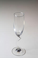 Empty glass. isolated on a white background