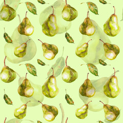 seamless pattern with pears