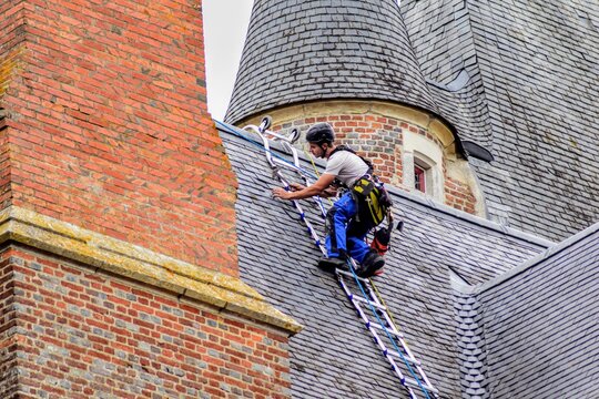 Restauration couverture au ch&acirc;teau de Gien
