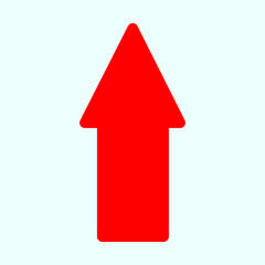 red arrow up