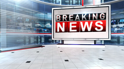 3D rendering background is perfect for any type of news or information presentation. The background features a stylish and clean layout 