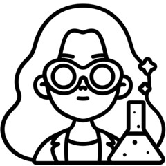 Female Chemist icon