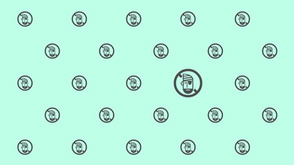 Pirate Face Pattern Background