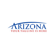 Arizona wordmark or logotype. Logo design. Vector illustration.