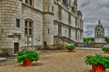 Loches; France - july 15 2020 : castle