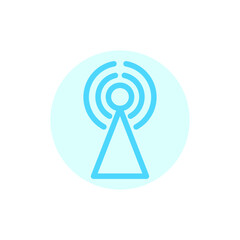 Illustration Vector Graphic of Signal Tower icon