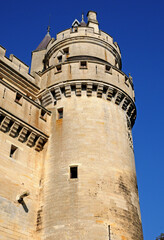 Fototapeta na wymiar Pierrefonds; France - april 3 2017 : historical castle