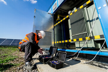 Execution of electrical measuring works on the power transformer