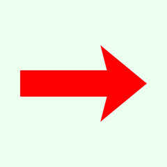 Red arrow icon vector