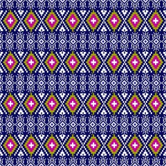 Abstract ethnic geometric seamless pattern design 