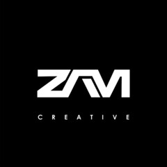 Fototapeta premium ZAM Letter Initial Logo Design Template Vector Illustration