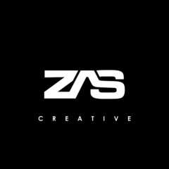 ZAS Letter Initial Logo Design Template Vector Illustration
