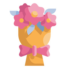 bouquet flat icon