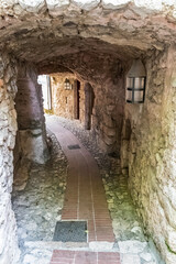 Obraz premium little street in the village of eze 