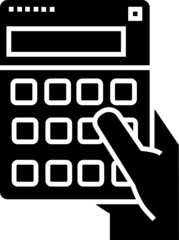 Calculator icon. Digital marketing concept icon style
