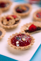 a collection of delicious chocolate tarts