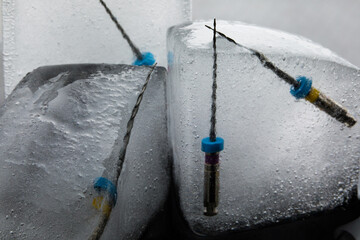 Macro photo of Dental Ice Tools