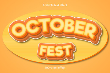October fest text effect