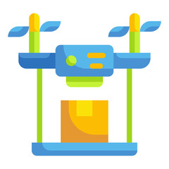 drone flat icon