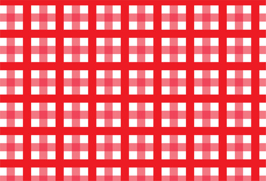 Seamless checkered vector pattern. Seamless checkered vector pattern. Coarse vintage red plaid fabric texture. Abstract geometric background. Tablecloth for picnic Texture..