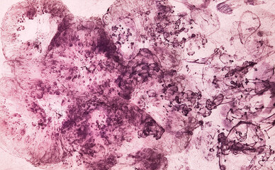 Purple explosion abstract background. violet color outer space, acrylic paints in water wallpaper