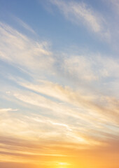 sunset in the sky vertical