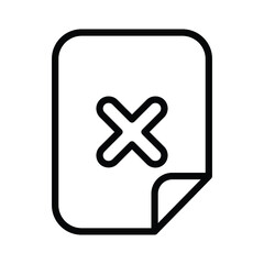 Obraz premium Cancel file icon