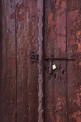 Old door with lock