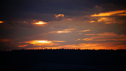 Fototapeta premium sunset in the mountains