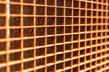 Rusty metallic grid background. Abstract background for design and project