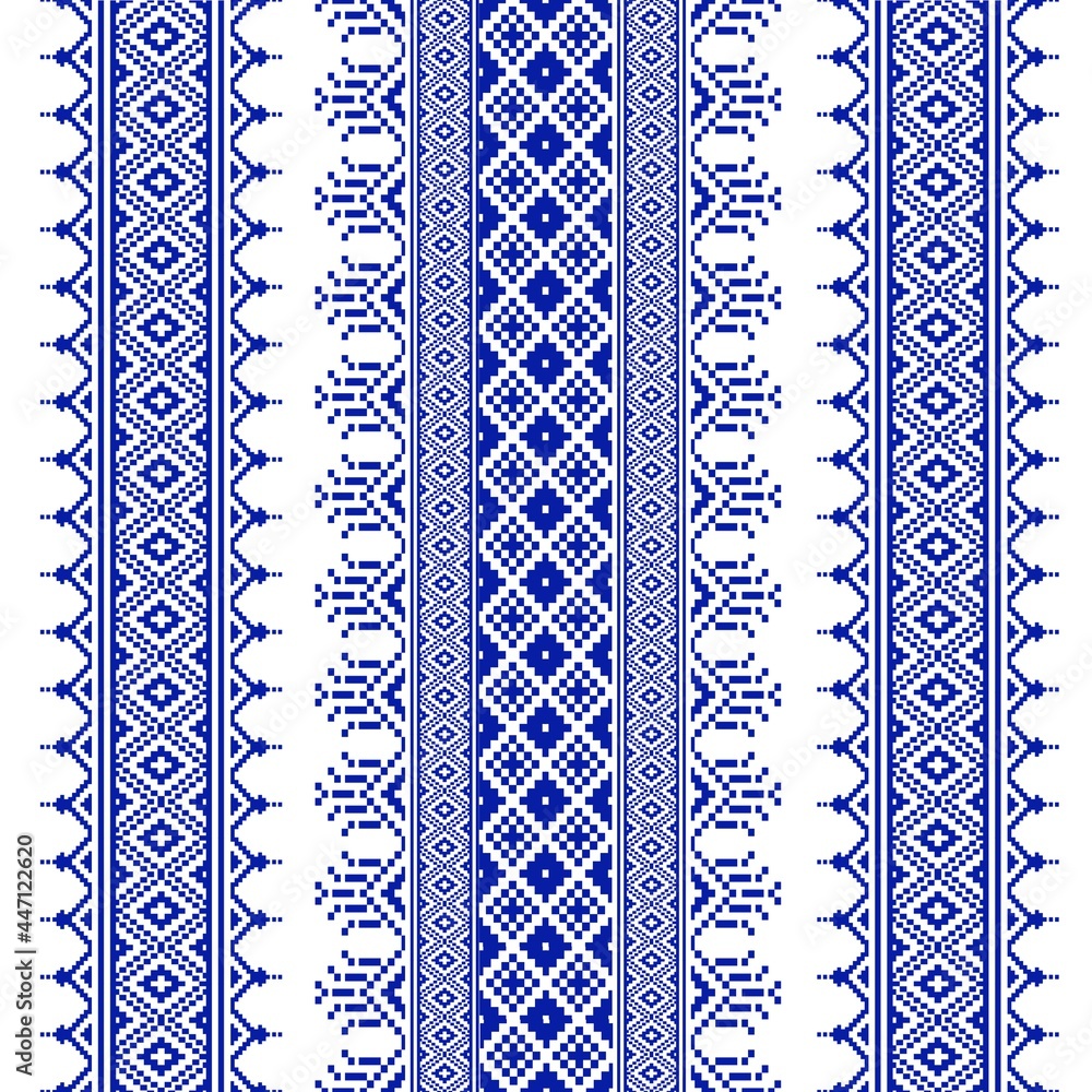 Wall mural pattern ethnic geometric aztec american african textile tribal ikat pattern fabric mandalas motif na