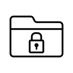 Folder lock icon