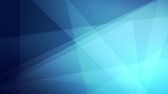 Abstract Clean low poly Polygonal Geometric Surface Loop motion Animation Background. elegant, smooth triangular polygon mesh Blue. Business corporate presentation, birthday party backdrop.