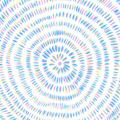 Concentric circles hatching lines abstract background. Hatching in a circle. Vector illustration