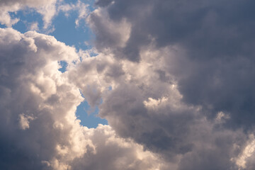 Fototapeta na wymiar sunny sky, big cloudy, background