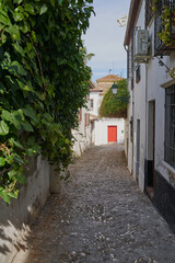 Fototapeta na wymiar View of the albaicin neighborhood (Albayzin) in the city of Granada. Spain