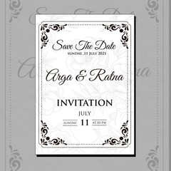 card with flower rose, leaves. Wedding ornament concept. Floral poster, invite. Vector decorative greeting card or invitation design background