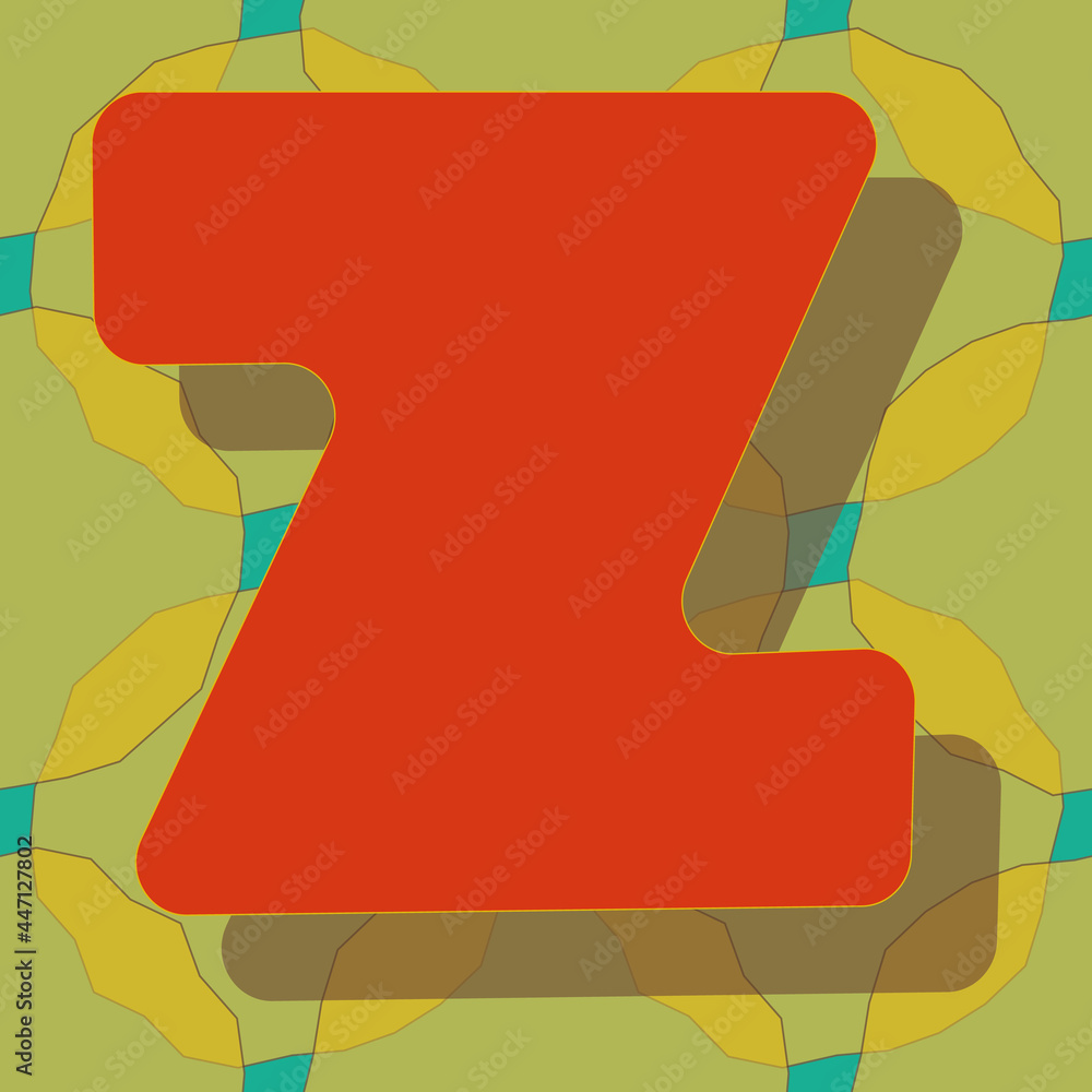 Poster letter y from the alphabet vector seamless repeat pattern print background