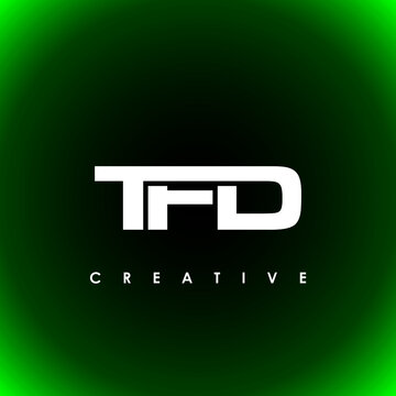 TFD Letter Initial Logo Design Template Vector Illustration