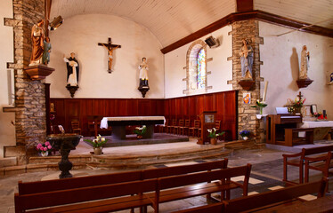 Le Tour du Parc, France - june 6 2021 : Saint Vincent Ferrier church