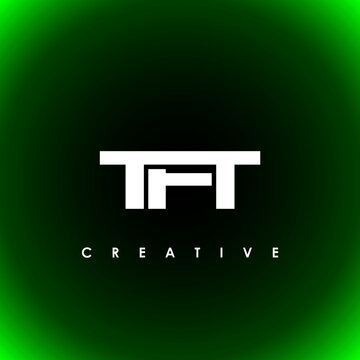 TFT Letter Initial Logo Design Template Vector Illustration