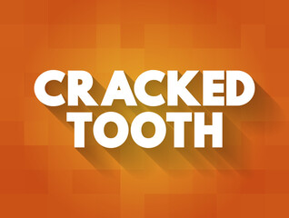 Cracked tooth text quote, health concept background