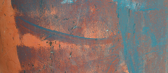Stained and rusty metal surface.