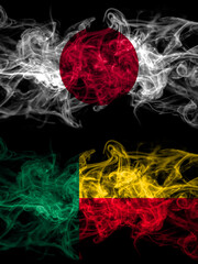 Smoke flags of Japan, Japanese and Benin, Beninese