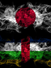 Smoke flags of Japan, Japanese and Central African Republic