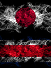 Smoke flags of Japan, Japanese and Costa Rica