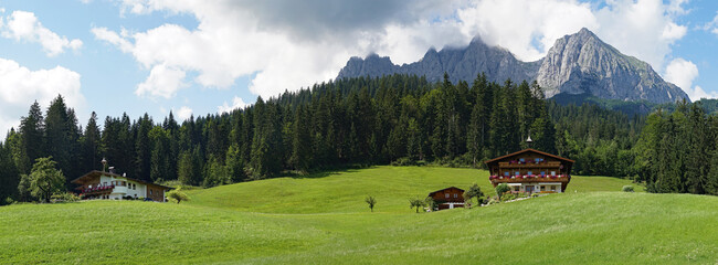 Panorama am Wilden Kaiser in Tirol
