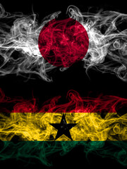 Smoke flags of Japan, Japanese and Ghana, Ghanaian